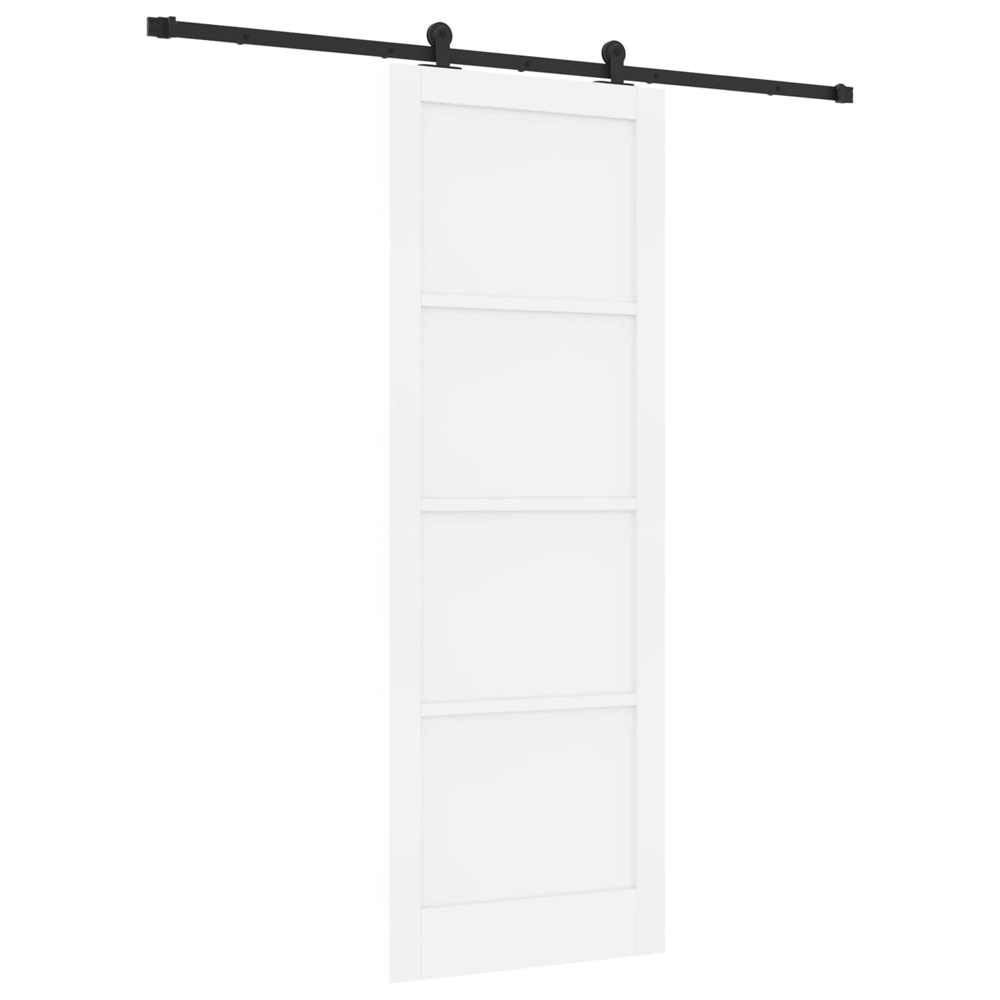 Sliding Door ORKDAL White 83 x 232 cm Solid Pine Wood