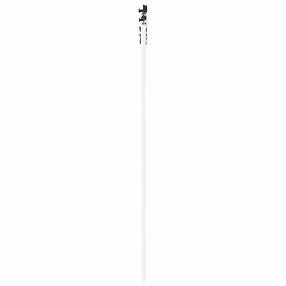 Sliding Door White and Black 83 x 202 cm Solid Pine Wood