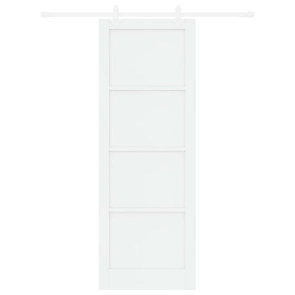 Sliding Door White 83 x 232 cm Solid Pine Wood