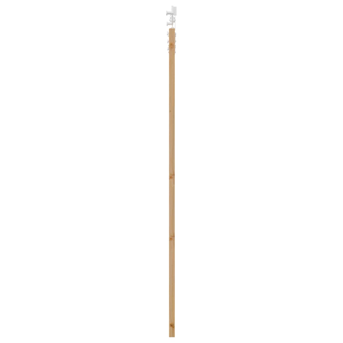 Sliding Door Natural and White 86 x 198.5 cm Solid Pine Wood