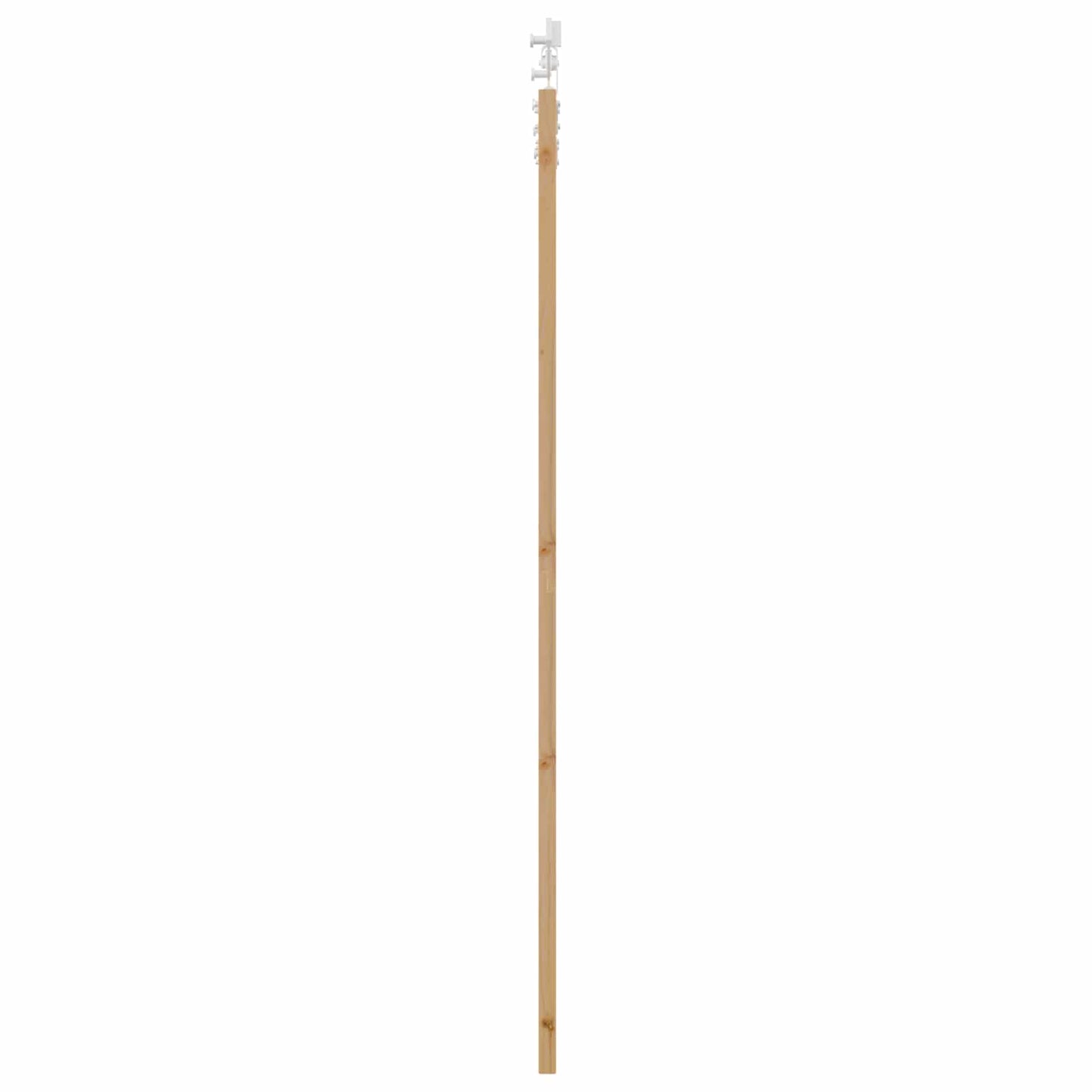 Sliding Door Natural and White 86 x 211 cm Solid Pine Wood