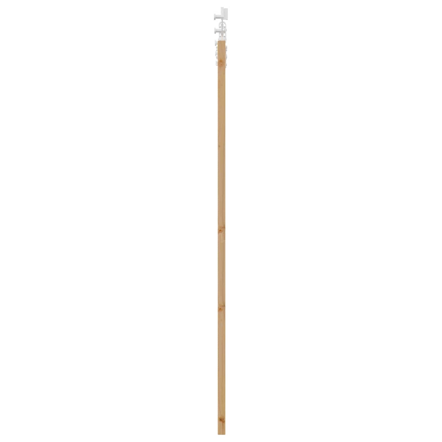 Sliding Door Natural and White 61 x 198.5 cm Solid Pine Wood