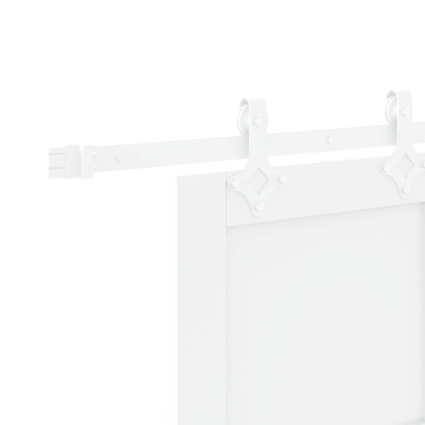 Sliding Door White 83 x 232 cm Solid Pine Wood