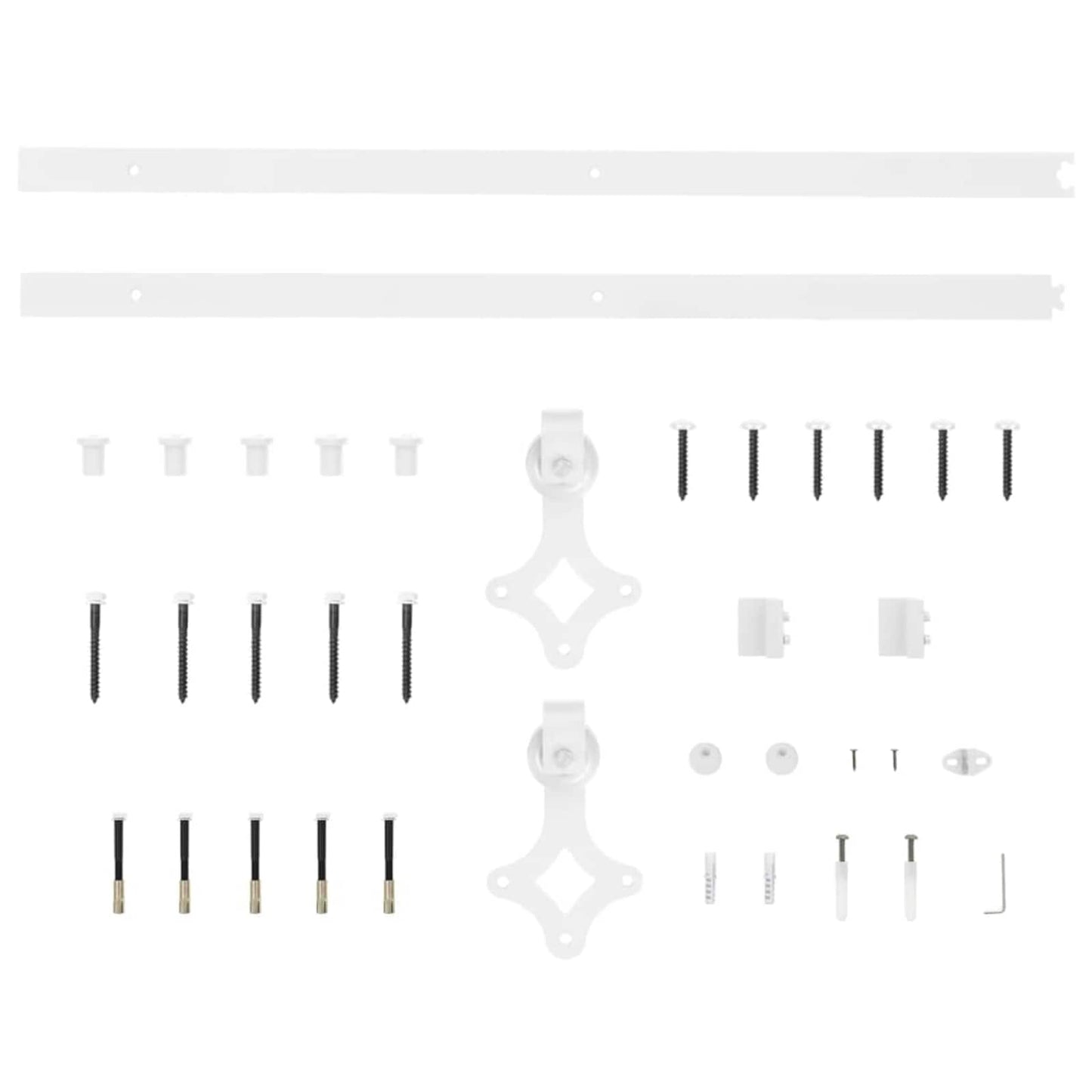 Sliding Door Natural and White 86 x 198.5 cm Solid Pine Wood