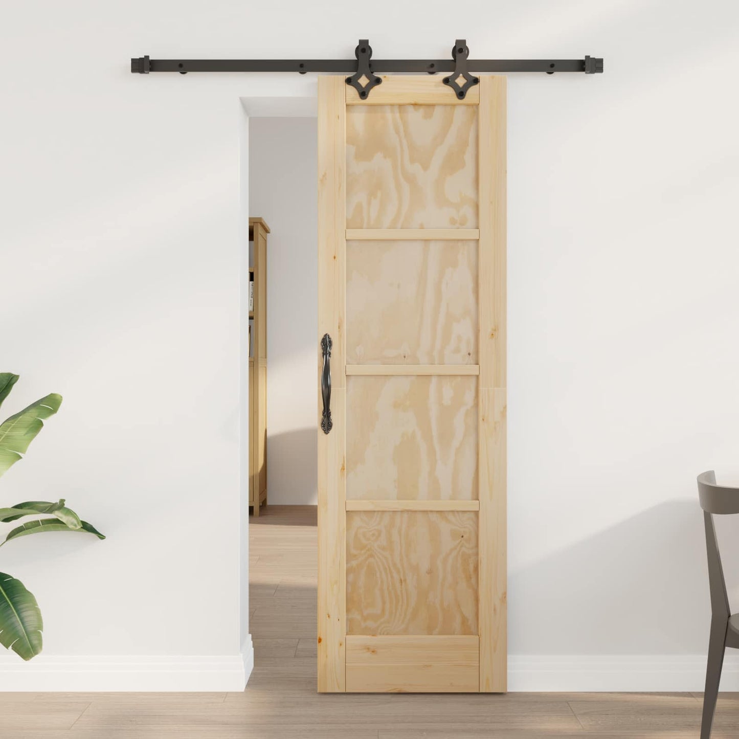 Sliding Door ORKDAL Natural 61 x 198.5 cm Solid Pine Wood