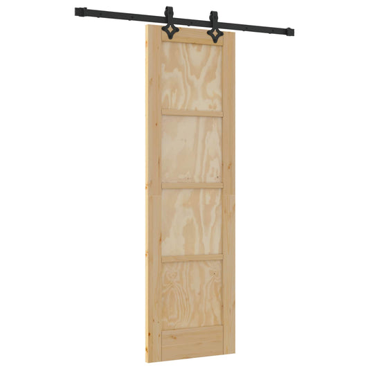 Sliding Door ORKDAL 61 x 198.5 cm Solid Pine Wood Natural