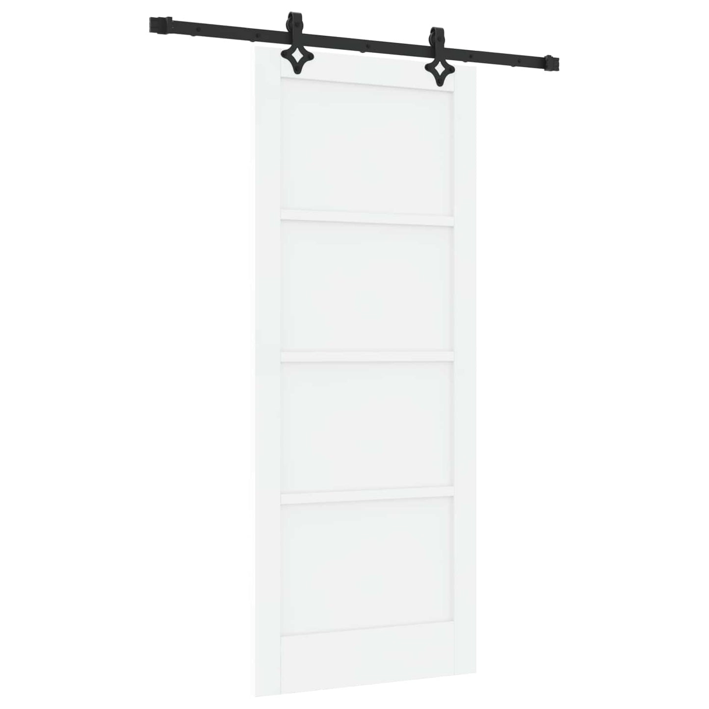 Sliding Door ORKDAL White 83 x 202 cm Solid Pine Wood