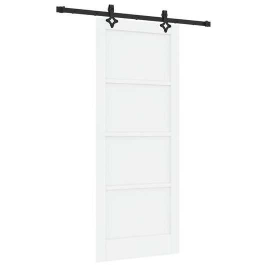 Sliding Door ORKDAL 83 x 202 cm Solid Pine Wood White