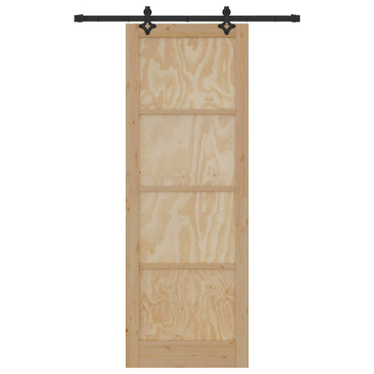 Sliding Door ORKDAL Natural 83 x 232 cm Solid Pine Wood