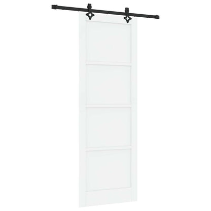 Sliding Door ORKDAL White 83 x 232 cm Solid Pine Wood