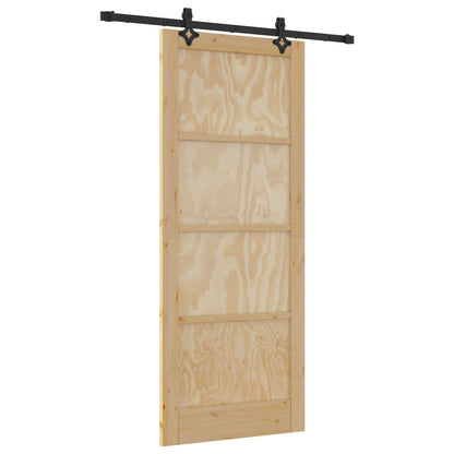 Sliding Door ORKDAL Natural 86 x 211 cm Solid Pine Wood