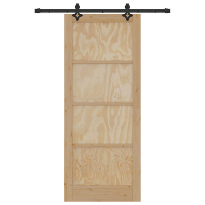 Sliding Door ORKDAL Natural 86 x 211 cm Solid Pine Wood
