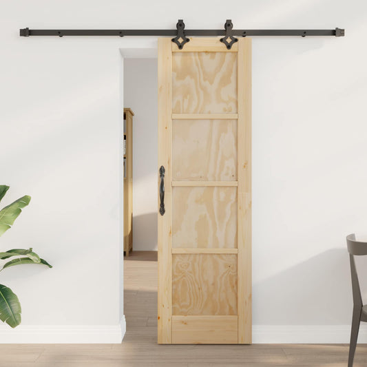 Sliding Door ORKDAL 61 x 198.5 cm Solid Pine Wood Natural