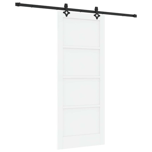 Sliding Door ORKDAL 83 x 202 cm Solid Pine Wood White