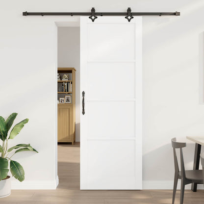 Sliding Door ORKDAL White 83 x 232 cm Solid Pine Wood