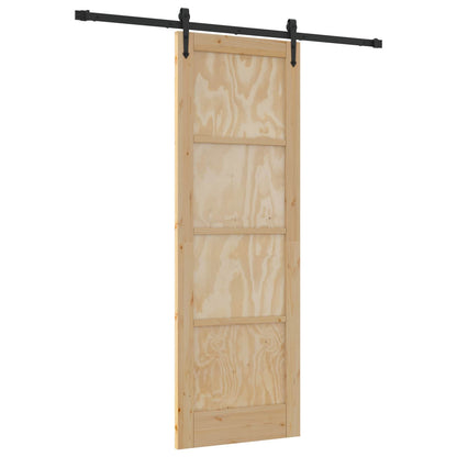 Sliding Door ORKDAL Natural and Black 73.5 x 211 cm