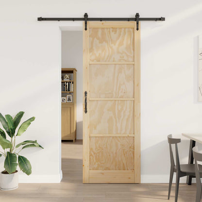 Sliding Door ORKDAL Natural and Black 83 x 232 cm