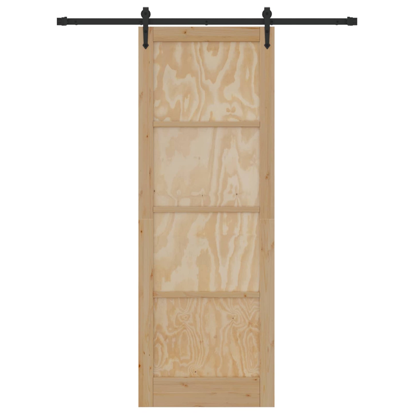 Sliding Door ORKDAL Natural and Black 83 x 232 cm