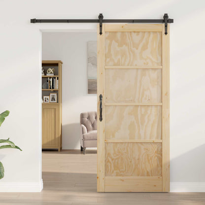 Sliding Door ORKDAL Natural and Black 86 x 198.5 cm