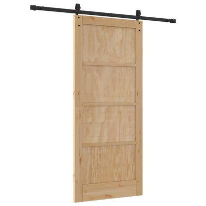 Sliding Door ORKDAL Natural and Black 86 x 198.5 cm