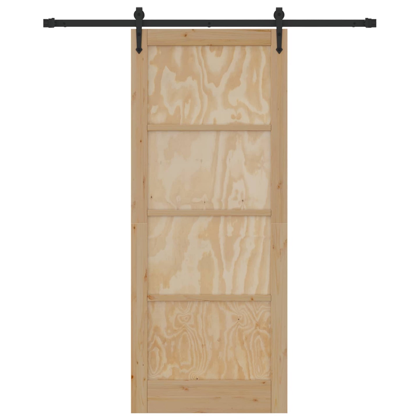 Sliding Door ORKDAL Natural and Black 86 x 211 cm