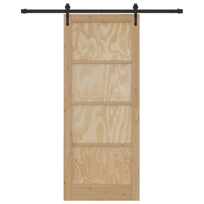 Sliding Door ORKDAL Natural and Black 86 x 211 cm