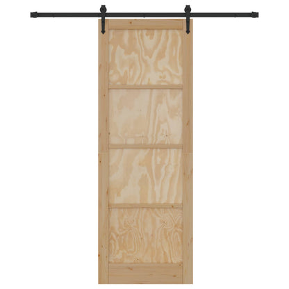 Sliding Door ORKDAL Natural and Black 83 x 232 cm