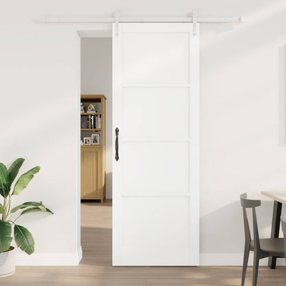 Sliding Door ORKDAL White 83 x 232 cm Solid Pine Wood