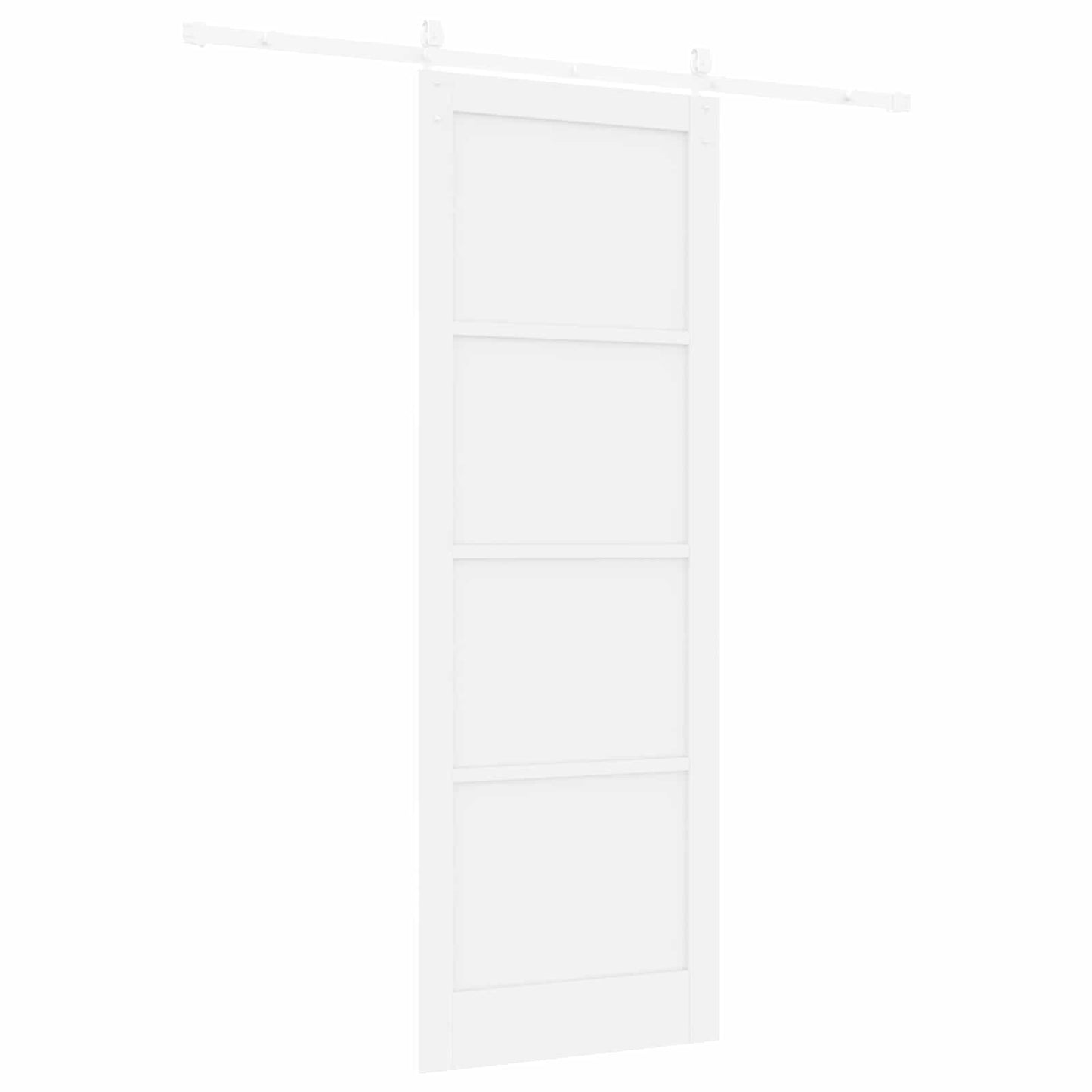 Sliding Door ORKDAL White 83 x 232 cm Solid Pine Wood