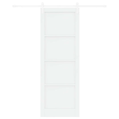 Sliding Door ORKDAL White 83 x 232 cm Solid Pine Wood