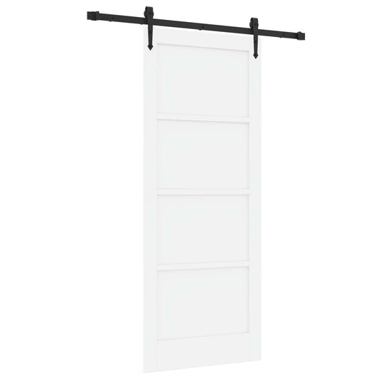 Sliding Door ORKDAL 83 x 202 cm Solid Pine Wood White