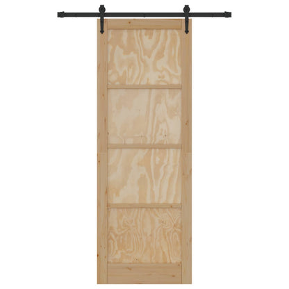Sliding Door ORKDAL Natural 83 x 232 cm Solid Pine Wood