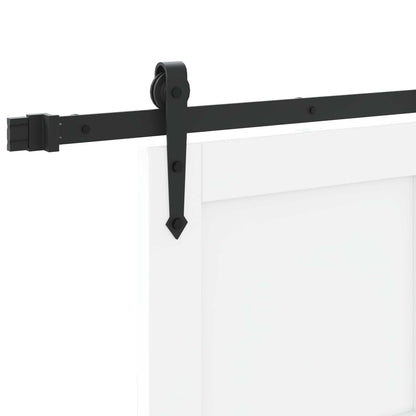 Sliding Door ORKDAL White 83 x 232 cm Solid Pine Wood