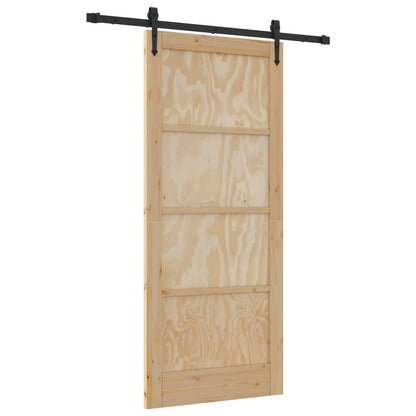 Sliding Door ORKDAL Natural 86 x 198.5 cm Solid Pine Wood