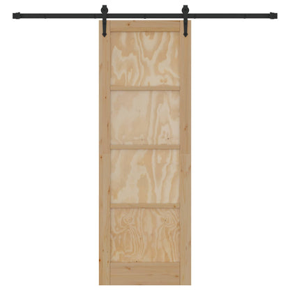 Sliding Door ORKDAL Natural 73.5 x 211 cm Solid Pine Wood