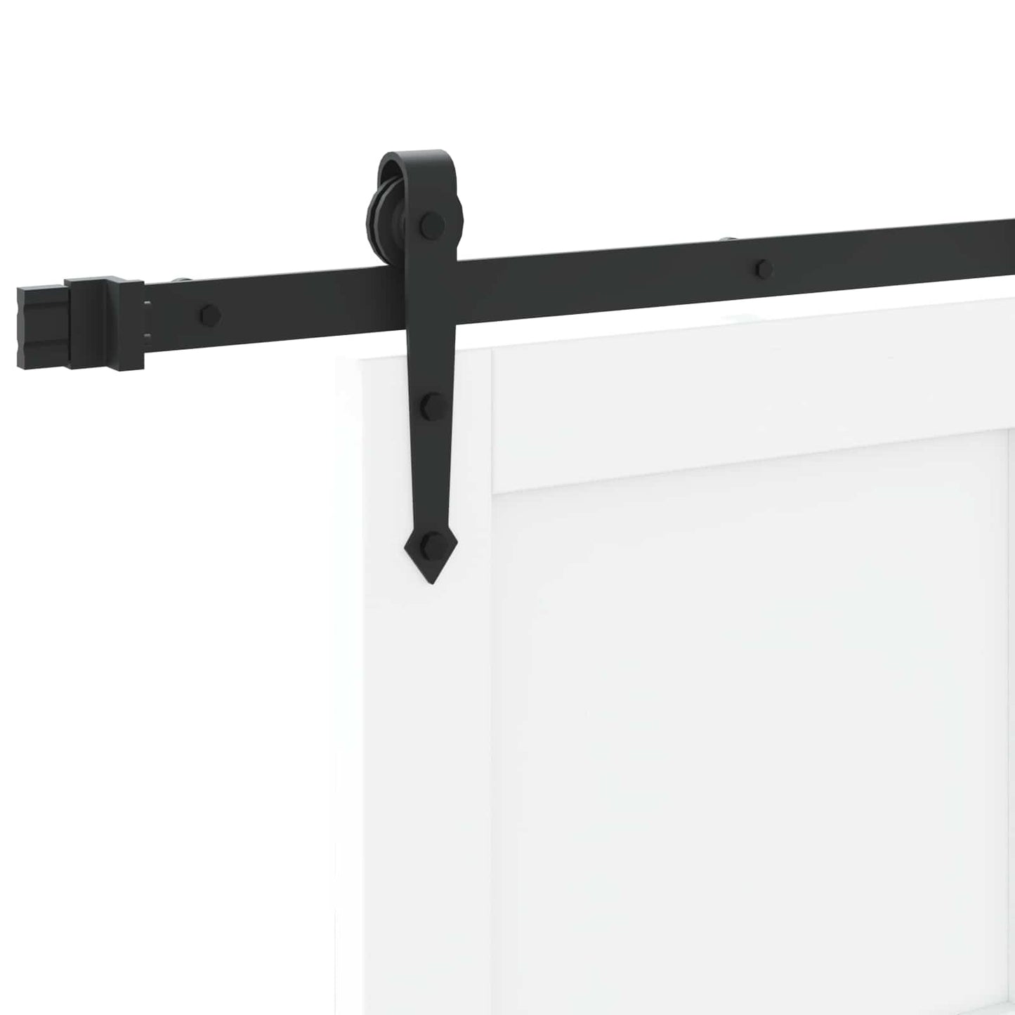 Sliding Door ORKDAL White 83 x 202 cm Solid Pine Wood