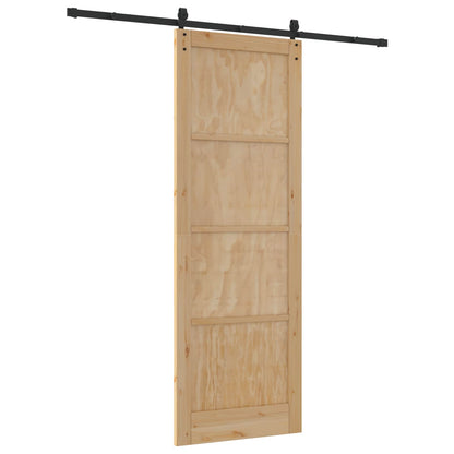 Sliding Door ORKDAL Natural 83 x 232 cm Solid Pine Wood