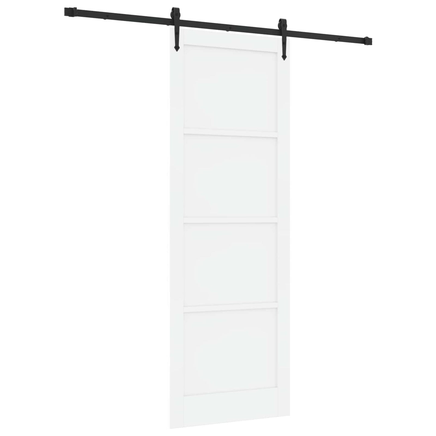 Sliding Door ORKDAL White 83 x 232 cm Solid Pine Wood
