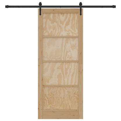 Sliding Door ORKDAL Natural 86 x 211 cm Solid Pine Wood