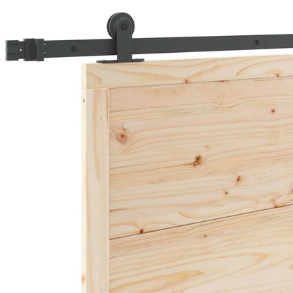 Sliding Door Natural 100 x 208 cm Solid Pine Wood