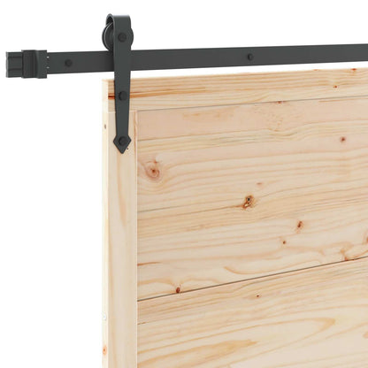 Sliding Door Natural 100 x 208 cm Solid Pine Wood