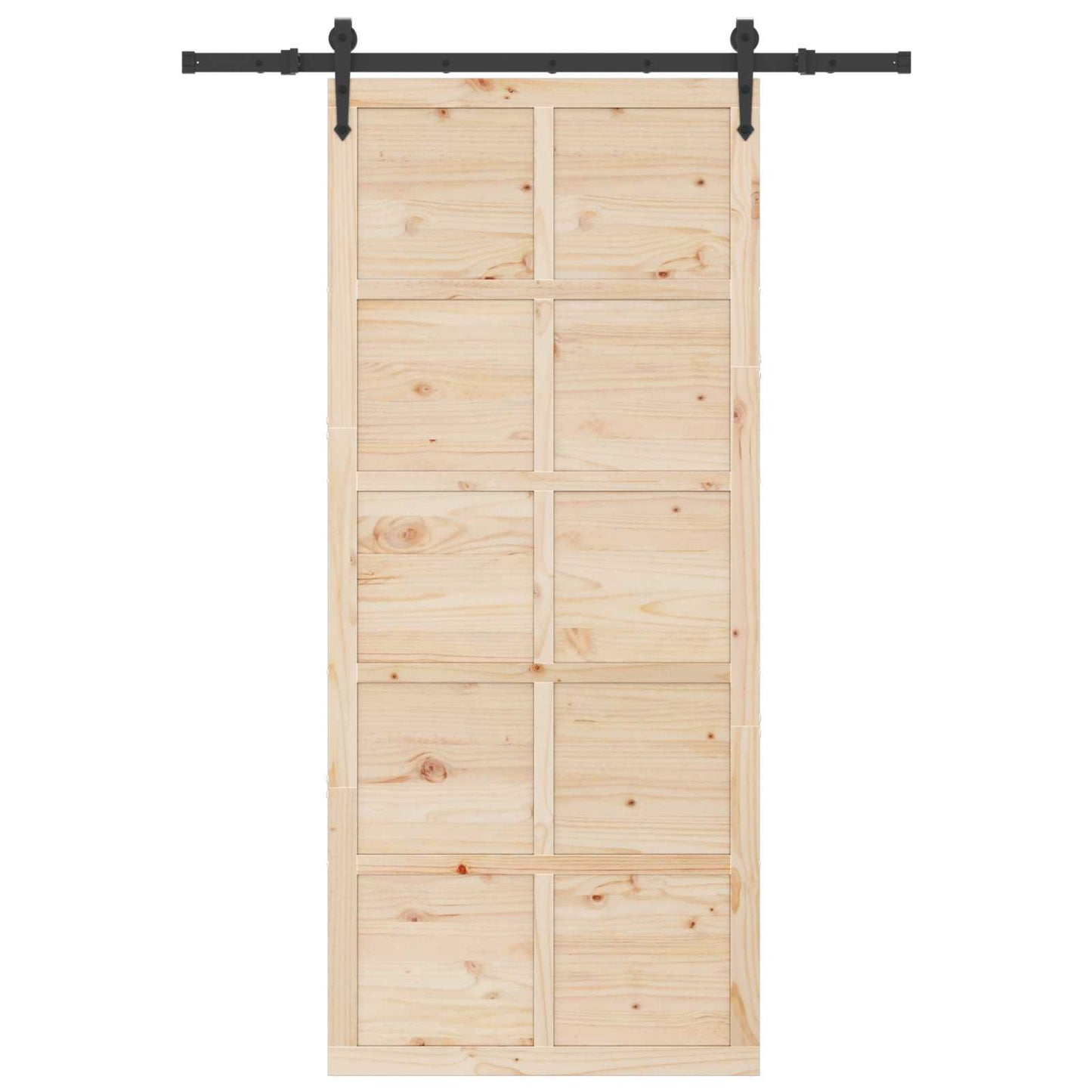 Sliding Door Natural 80 x 208 cm Solid Pine Wood