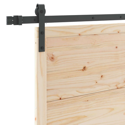 Sliding Door Natural 80 x 208 cm Solid Pine Wood