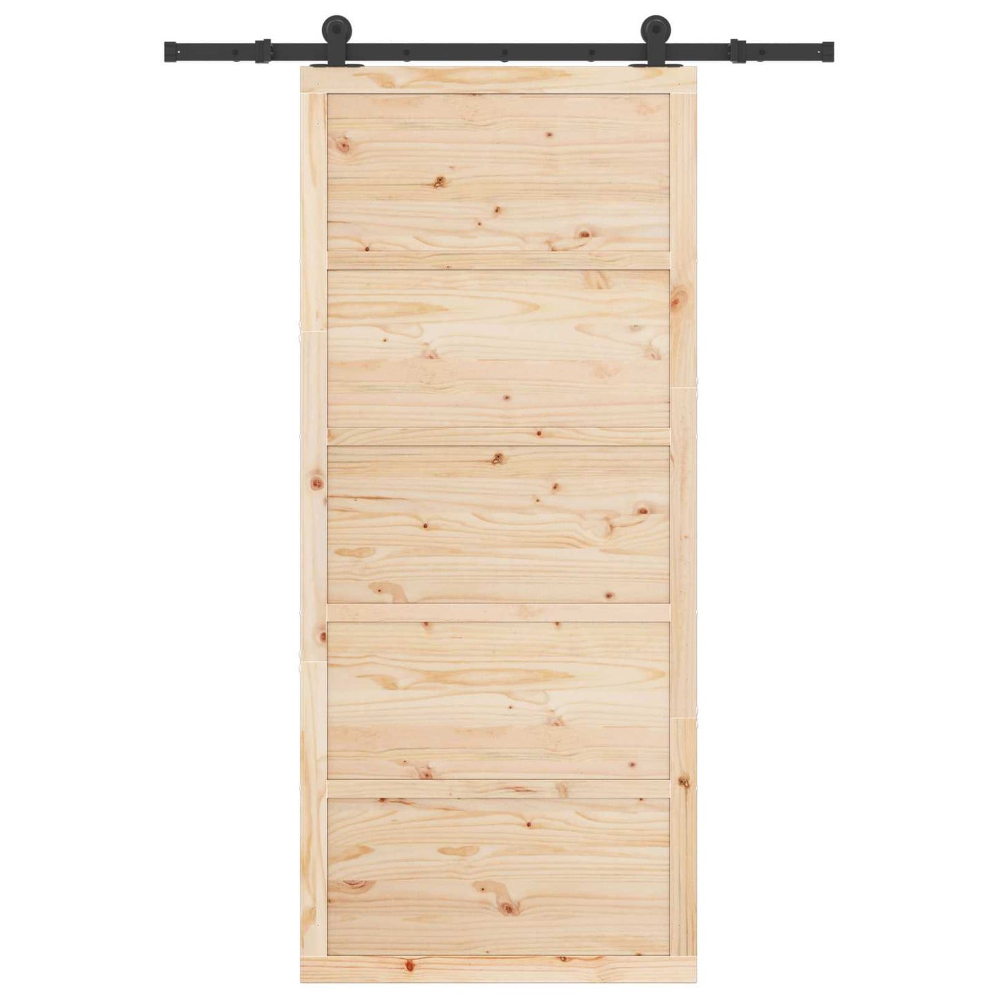 Sliding Door Natural 80 x 208 cm Solid Pine Wood