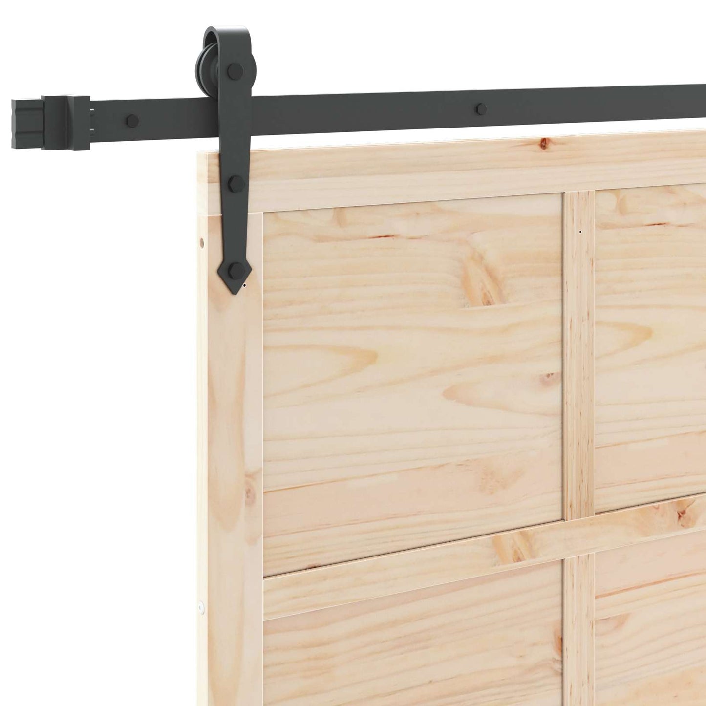Sliding Door Natural 80 x 208 cm Solid Pine Wood