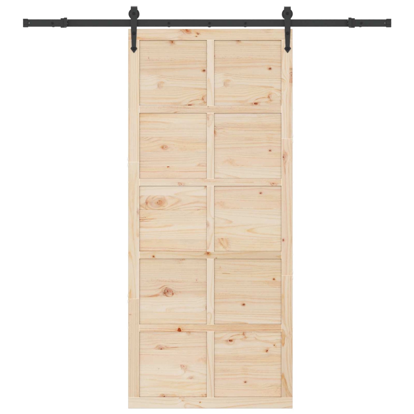 Sliding Door Natural 80 x 208 cm Solid Pine Wood