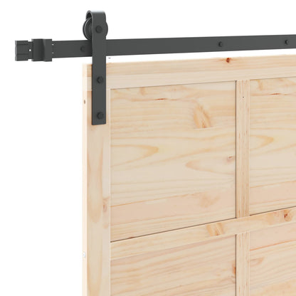 Sliding Door Natural 100 x 208 cm Solid Pine Wood