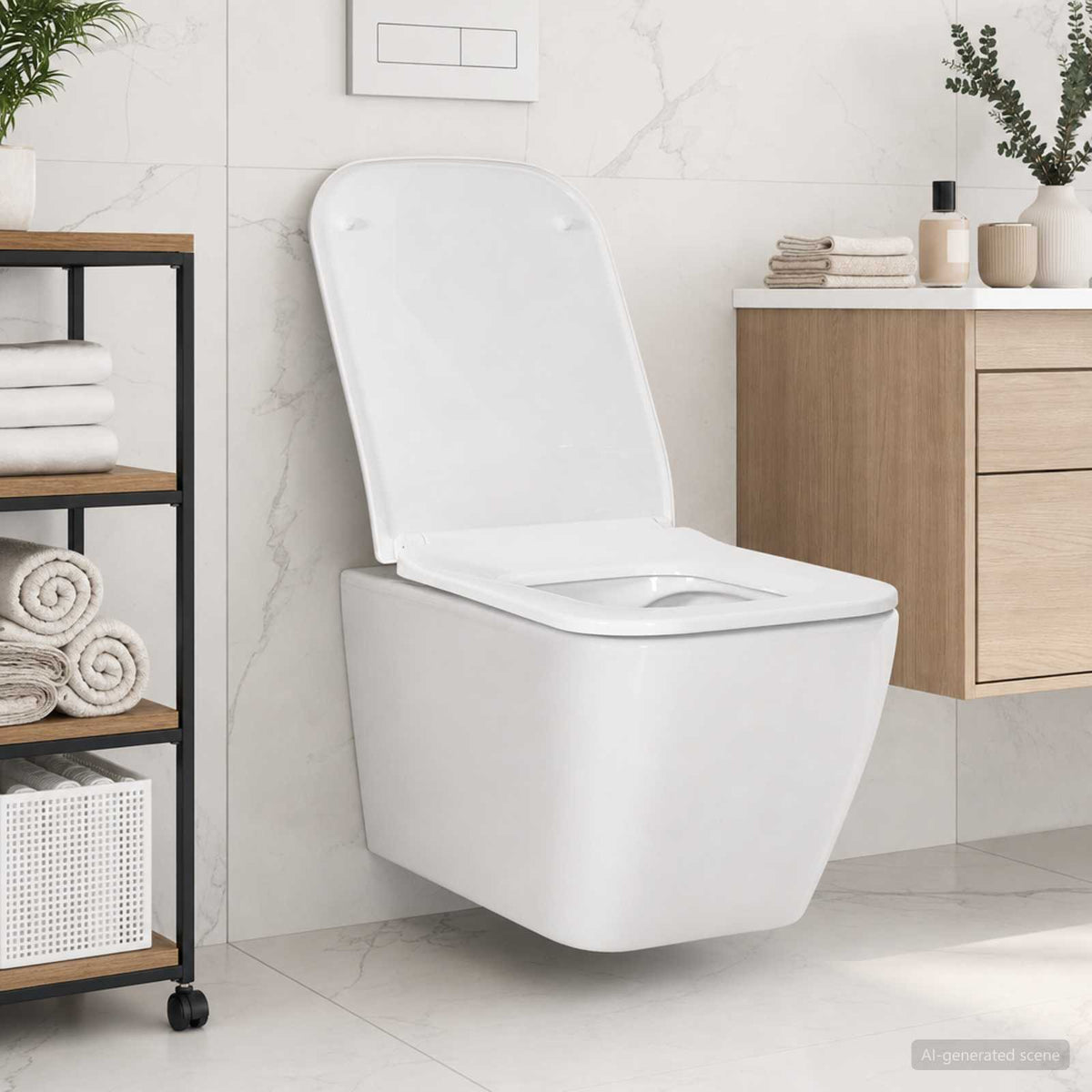 Wall-hung Toilet Ceramic White