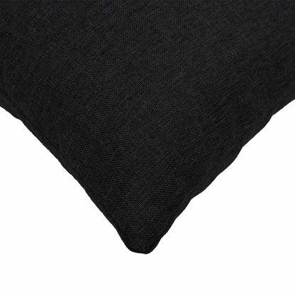 Cushion with Pillow HEERLEN 2 pcs Black Fabric