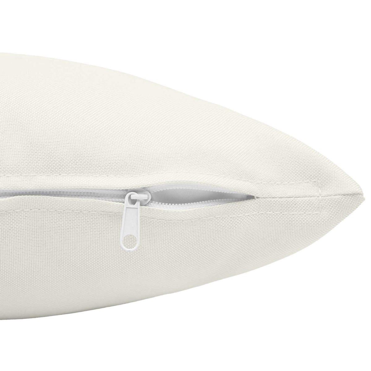 Cushion with Pillow HEERLEN 6 pcs White Fabric
